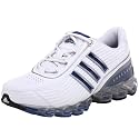 adidas Big Kid Microbounce+ Running Shoe,White/Blue/Silver,4.5 M US Big Kid