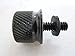 Black Billet Aluminum Knurled Seat Bolt for Harley Sportster Dyna Touring