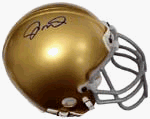 Joe Montana Hand Signed Notre Dame Helmet