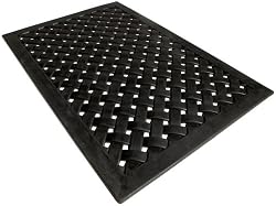 Strathwood Rubber Mesh Rectangular Door Mat [Amazon Frustration-Free Packaging]