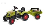 FALK Traktor Claas Ares 657 ATZ+Anhnger L 143 x B 45 cm