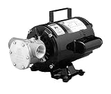 Jabsco 6050-0003 Marine Series Utility General Purpose Pump (110-Volt, Nitrile Impeller, Open Drip Proof Moto Non-CE, 1' NPT Ports)
