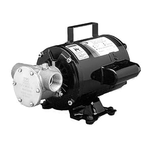 Jabsco 6050-0003 Marine Series Utility General Purpose Pump (110-Volt, Nitrile Impeller, Open Drip Proof Moto Non-CE, 1 NPT Ports) by