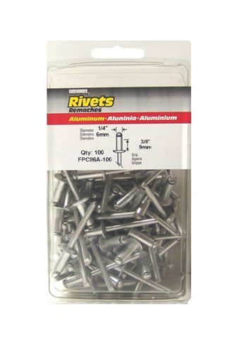 Surebonder FPC86A-100 1/4-inch Aluminum Medium Rivets (100 per box)