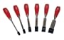 Footprint 85 Series 123120 Set of 6 Red Acetate Handle Wood Chisels 1/4-Inch, 3/8-Inch, 1/2-Inch, 5/8-Inch, 3/4-Inch, 1-Inch