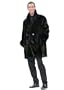 Mens Ranch Mink Double Breasted Car Coat Jacket