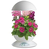 AeroGarden 900211-1200 3 with 3-Pod English Garden Flowers Seed Kit, White