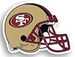 San Francisco 49ers 12" Helmet Car Magnet - Football Sports Merchandise