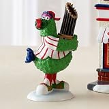 Department 56 MLB Philadelphia Phillies Phillie Phanatic Holding 2008 World Series Trophy