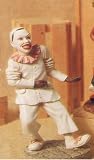 Dancing Black Mime Clown Figurine