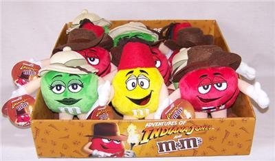 Set of 3 Indiana Jones M&m Plush Figures 