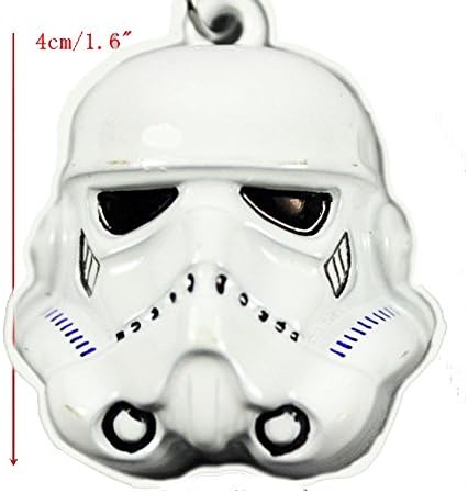 Star Wars Strom Trooper Helmet White Pendant Necklace