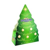 Ghirardelli Chocolate Squares, Assortment, 4.85-Ounce Tree Gift Boxes (Pack of 4)