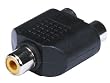 RCA Video Audio Splitter Adapter (RCA Female to 2 RCA Female)