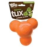 West Paw Design Guaranteed Tough Large Tux Dog Toy, Tangerine