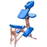 miAco MC003 wooden foldable portable massage chair.