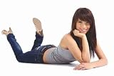 Sexy Girl in Blue Jeans. American Style - 60