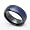 8MM Comfort Fit Ceramic Wedding Band Carbon Fiber Inlaid Domed Ring (8 to 12) Size 8 Cobalt Free
