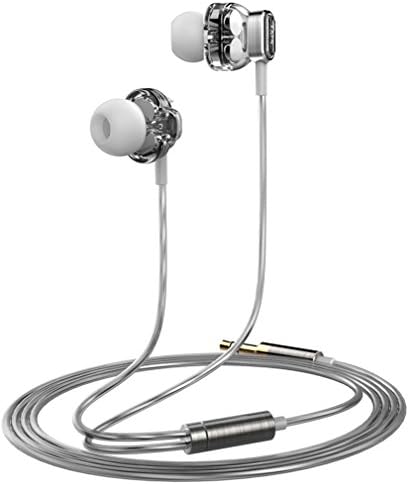 BeatzAudio Lker I1 Dual Driver Earbuds Heavy Bass Premium In-ear Noise-isolating Headphones Cool (Gray)