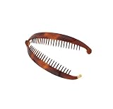 Caravan French Tortoise Shell Banana Clip With Ball Closure