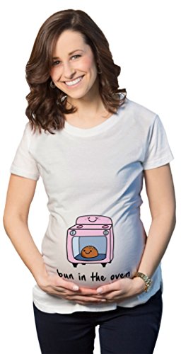 Maternity Bun In The Oven Cute Graphic Pregnancy Tee