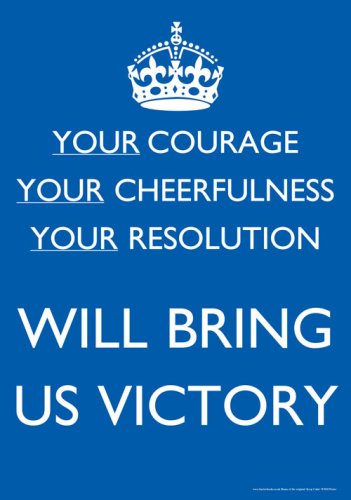 Your Courage Your Cheerfulness Your Resolution Poster