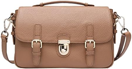 QingTong Women's Daily Autumn Gray Leather Hand-bag