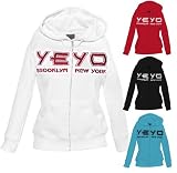 Produkt-Bild: YEYO COUTURE Damen Kapuzen Sweatshirtjacke 'Luxury' in vier Saison Farben Gr. S - XL NEU von Brubaker
