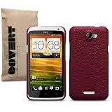HTC ONE X LEDER HARDSKIN H�LLE IN ROT, COVERT RETAIL VERPACKUNGvon "COVERT"