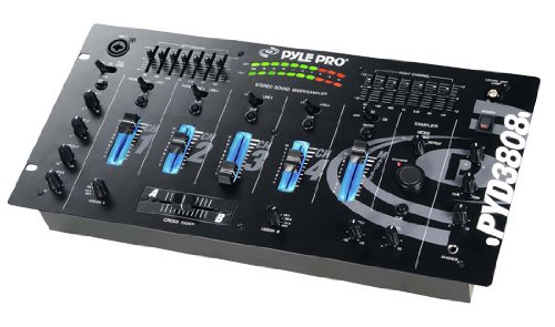 Pyle Pro PYD3808 4-Channel Mixer with Digital Sampler