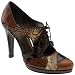 Stuart Weitzman Pipekibitz Women's High Heel Platform Brown Pumps Oxfords.