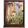 Frank Lloyd Wright Saguaro Forms Stained Art Glass