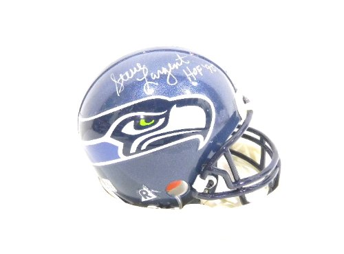 Steve Largent Autographed Seattle Seahawks Mini Helmet w/ Photo Proof