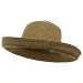 Straw Bow Hat-Dark Natural
