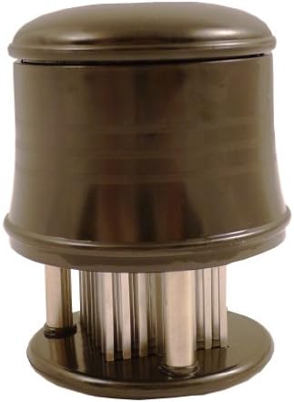 56-Blade Meat Tenderizer Tool with Safety Lock - By LRM Brands - Sharp Stainless Steel Blades - Make Meat Tender with Less Shrinkage - Marinates Deeper - Reduces Cooking Time - Tenderizing Improves Taste and Texture on Cheaper Cuts - 2-Year Warranty