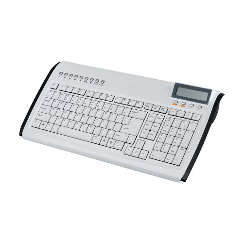 Zignum Multimedia Tastatur 7350 (deutsches Layout, 9 Hotkeys, USB) wei&szlig; Preisvergleich