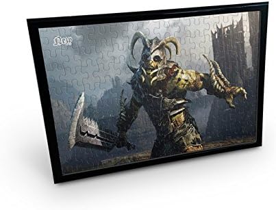 NEZY Adventure Game Middle-Earth 120 Pieces Jigsaw Puzzle with Table Photo Picture Home Decor Frame (11.4" x 7.9") - PUZME07