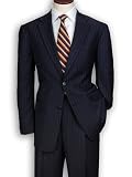 Navy Pinstripe Worsted Suit
