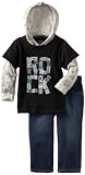 Calvin Klein Boys 2-7 Slider with Hood And Jeans