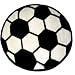 Soccer Ball Shaped Kids Rug 39" Round