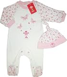 Welsh Rugby Union Girls Sleepsuit and Hat ( White/All Over Print,3 to 6 months)