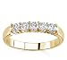 Jewelry : 18k Yellow Gold Five-Stone Diamond Band (H/SI2, 1/2 ct. tw.)