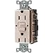 HUBBELL WIRING GFRST15LA AUTOGUARD COMMERCIAL STANDARD GFCI RECEPTACLE, LIGHT ALMOND, NEMA 5-15R, 125 VOLTS, 15 AMPS (1 PER CASE)