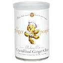 The Ginger People Baker's Cut Crystallized Ginger Chips, 7 Ounce Tins (Pack of 6)
