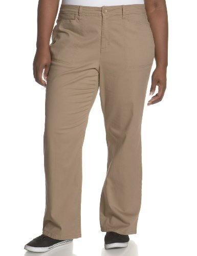 Gloria Vanderbilt Women's Plus Mona Twill Pant