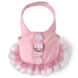 XS Pink and Lace Dress Harness Small Dog Puppy Clothing Clothes