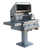 Solaire 30-Inch InfraVection Natural Gas Bolt-Down Post Grill with Rotisserie Kit, Stainless Steel