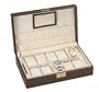 Watch Storage Case For 10 Watches With Additional Lined Pockets