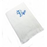 Baby Boy Blue Giraffe Design Acrylic Shawl (120 x 120 cm) (Blue/White)