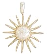 Gold plated pendant, 'Majesty of the Sun' 2" W 2" L Gold plated pendant, 'Majesty of the Sun' 2" W 2" L
